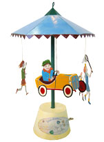 Carrousel - papillon - voiture - marelle